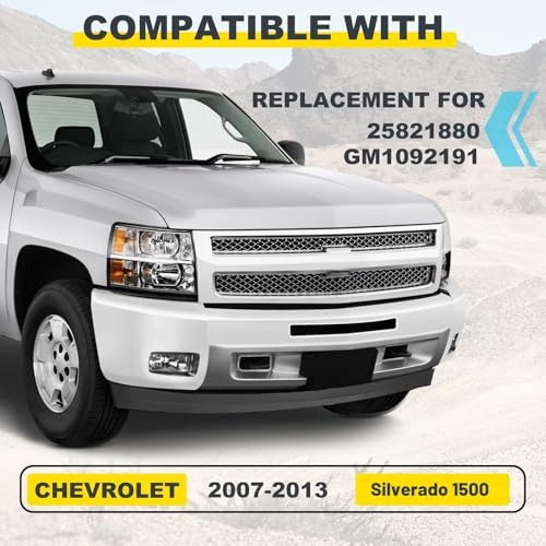 Front Lower Bumper Valance Air Deflector Compatible with 2007-2013 Chevy