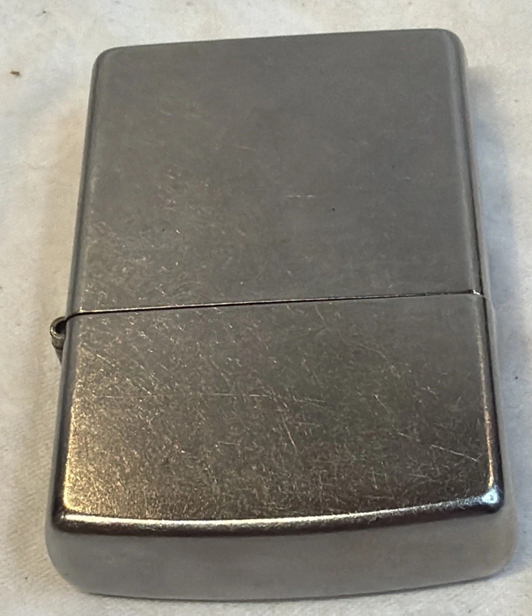 Zippo Flip Top Classic Lighter 2015 Satin Chrome Finish Tested And Working
