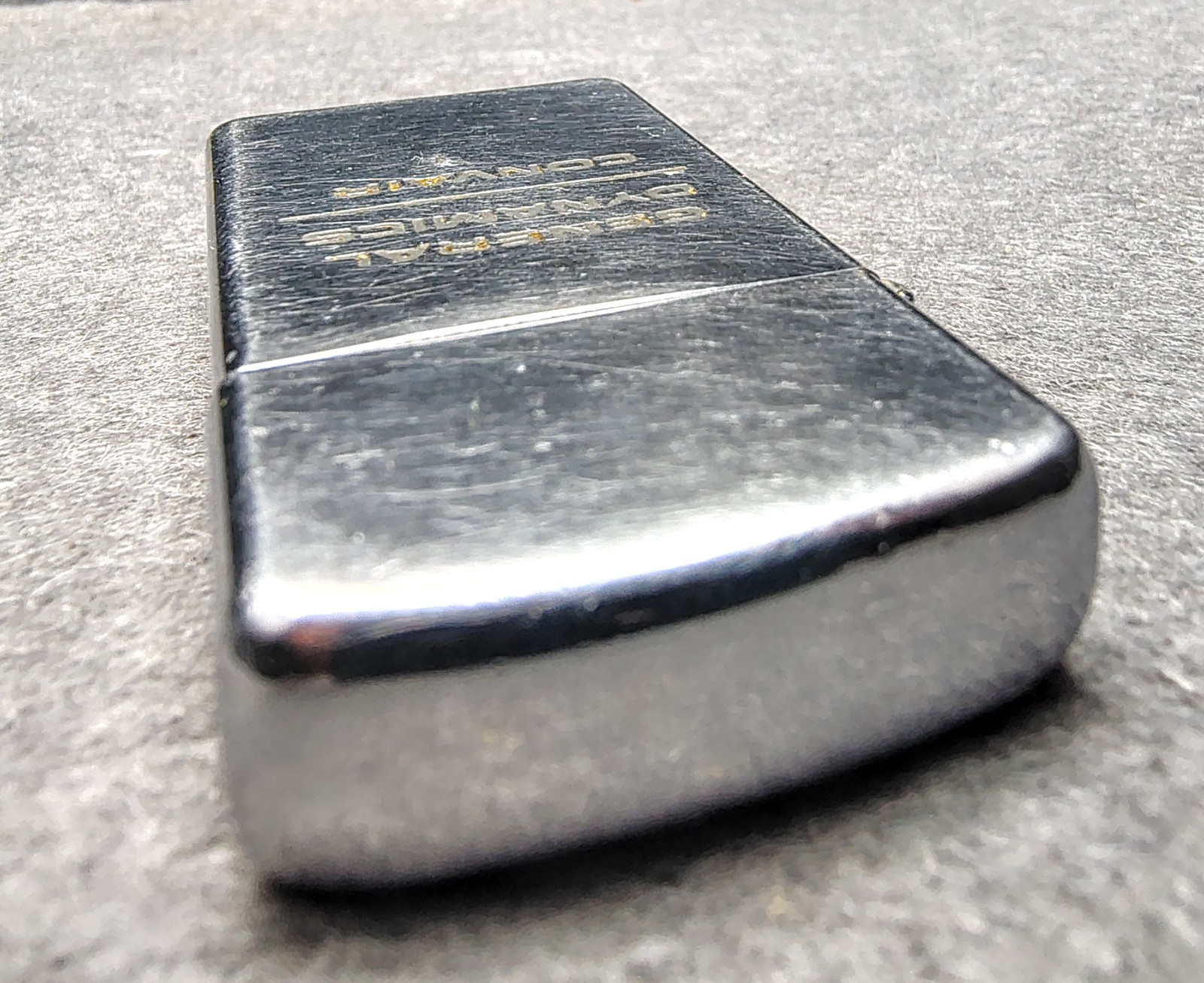 1964 Zippo Slim Clean Bottom 1-Dot General Dynamics Convair Aerospace Cold War