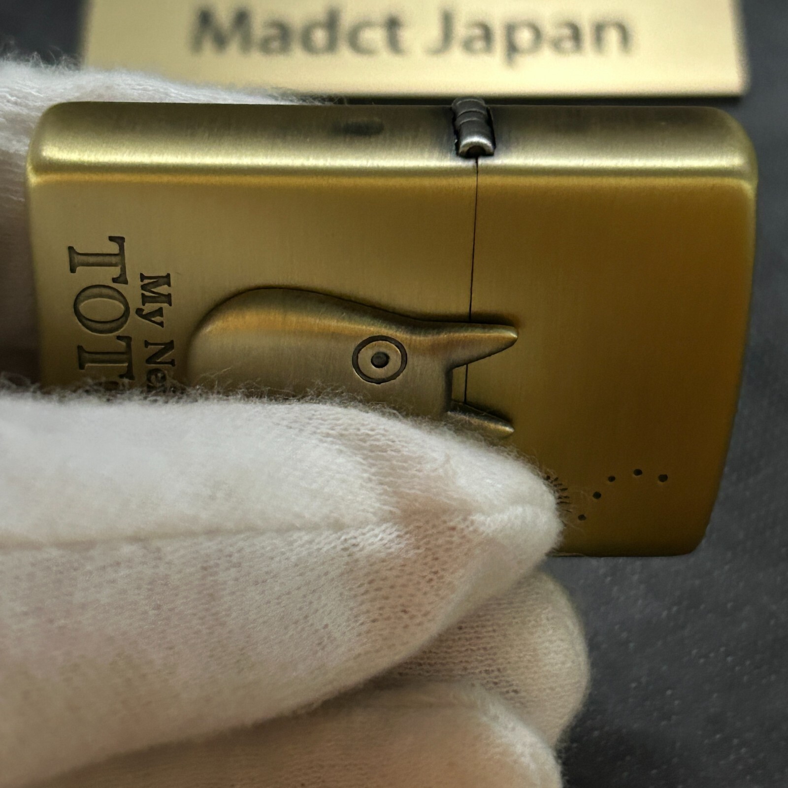 Zippo My Neighbor Small Totoro 3D Metal Gold Brass Lighter Studio Ghibli Japan