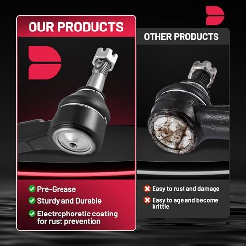 Front Outer Tie Rod End Fits Left or Right Side for Ford Mustang 2005-2014,