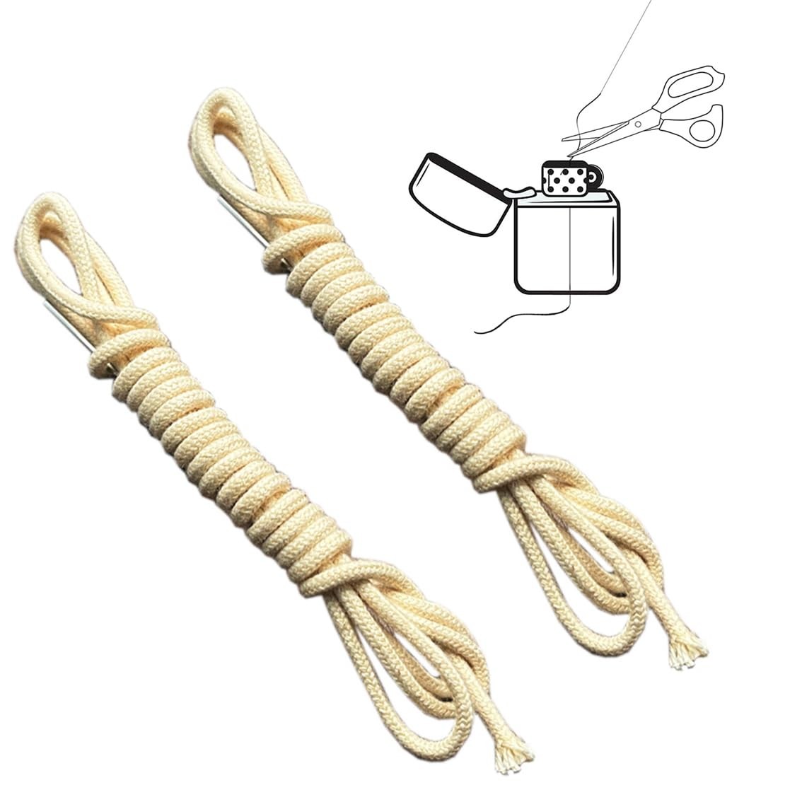 Kerosene Lighter Wick Replacement Cotton Core with Metal Needle 1M Consumables