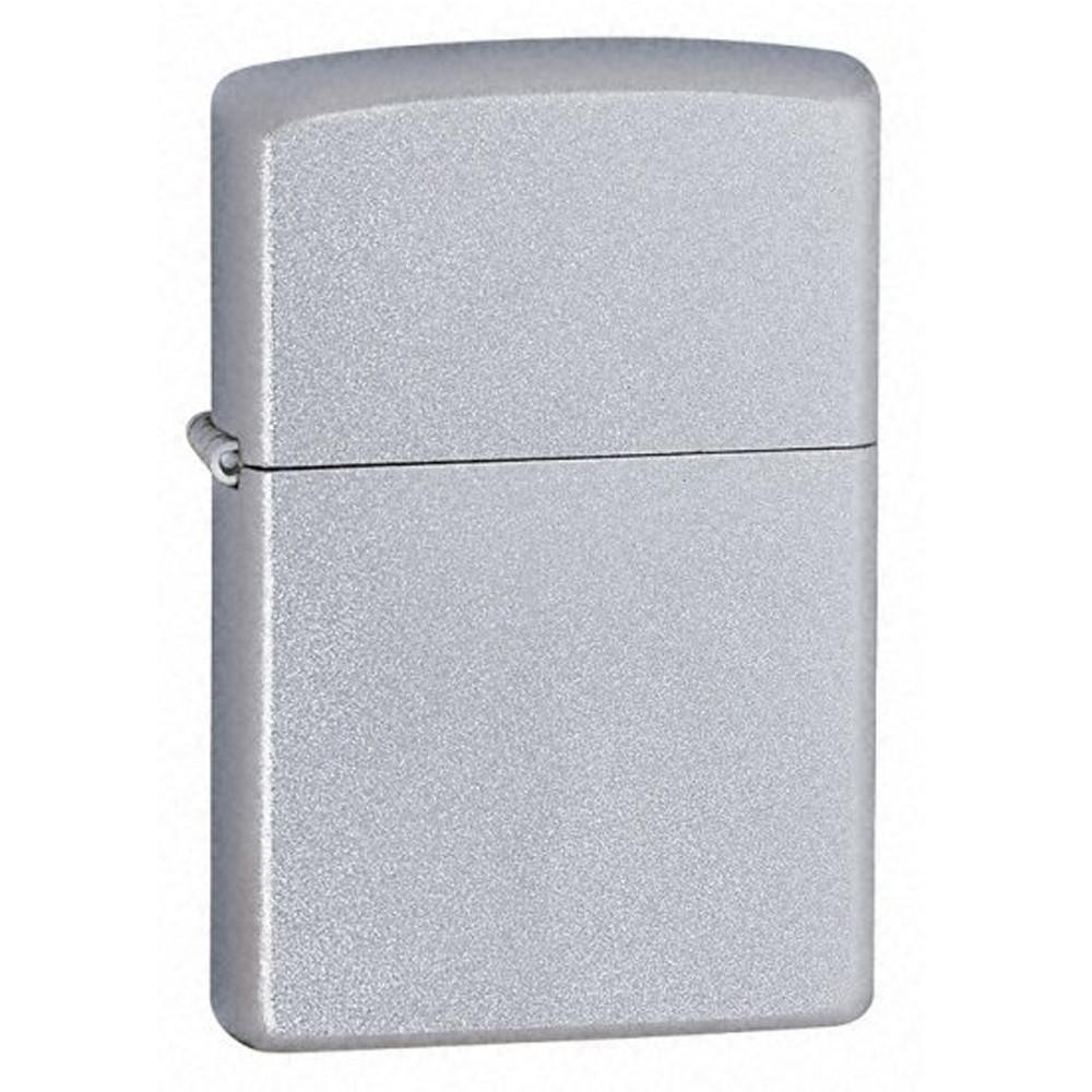 Zippo Windproof Lighter Classic Satin Chrome Finish Plain (205)