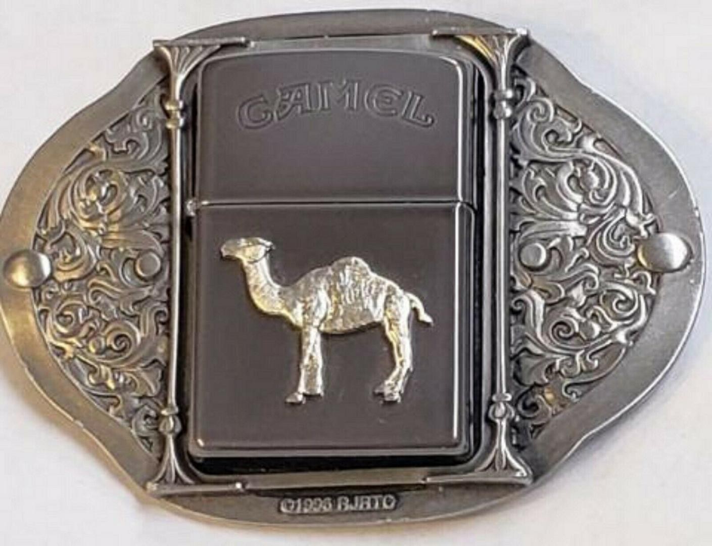CAMEL Zippo 1996 Camel Belt Buckle Z184 Zippo Only 250 made Midnight Chrome