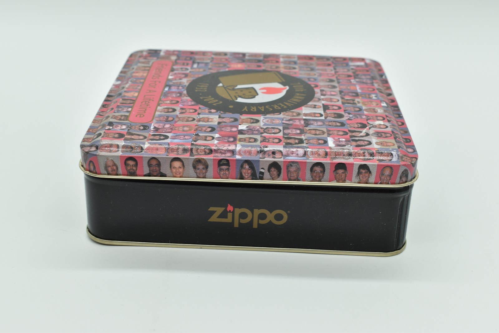 Zippo – 70th ANNIVERSARY, Friends For A Lifetime Lighter 1932-2002, Brass, Tin