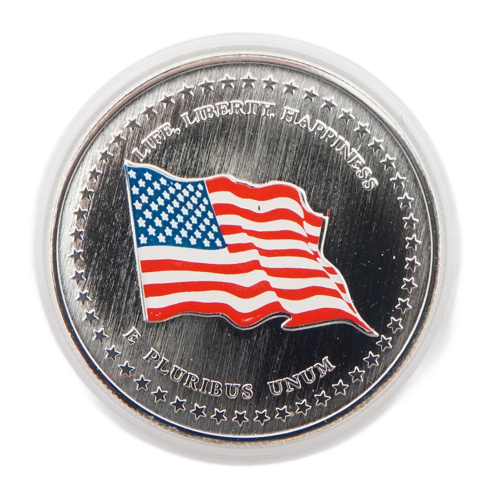 2001 USA 225 Years Sterling Silver Commemorative Medallion w/ Case & Box