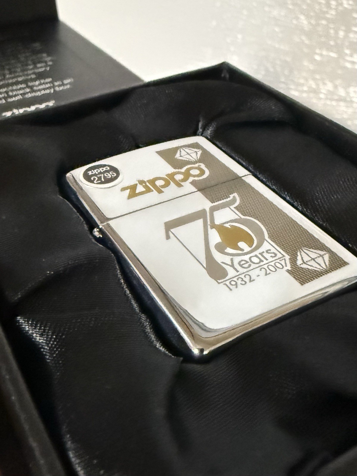 Zippo 75th Anniversary Lighter 1932-2007 NEW MIB A-07 Unfired Complete