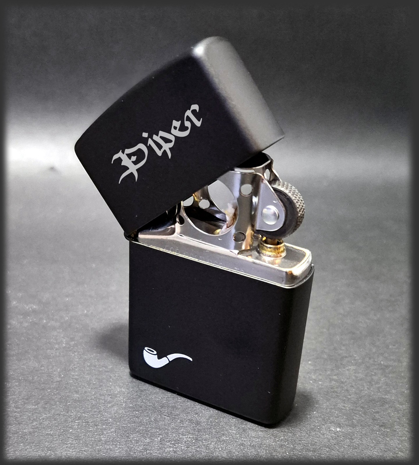 Zippo Black Matte Pipe Lighter | Custom Engraved | Lifetime Guarantee