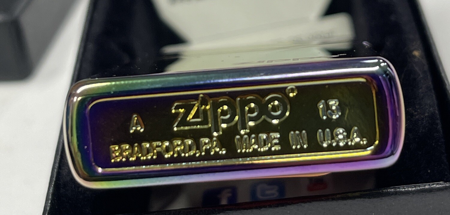 ZIPPO 2013 SPECTRUM ZIPPO LASERED LIGHTER SEALED IN BOX 265