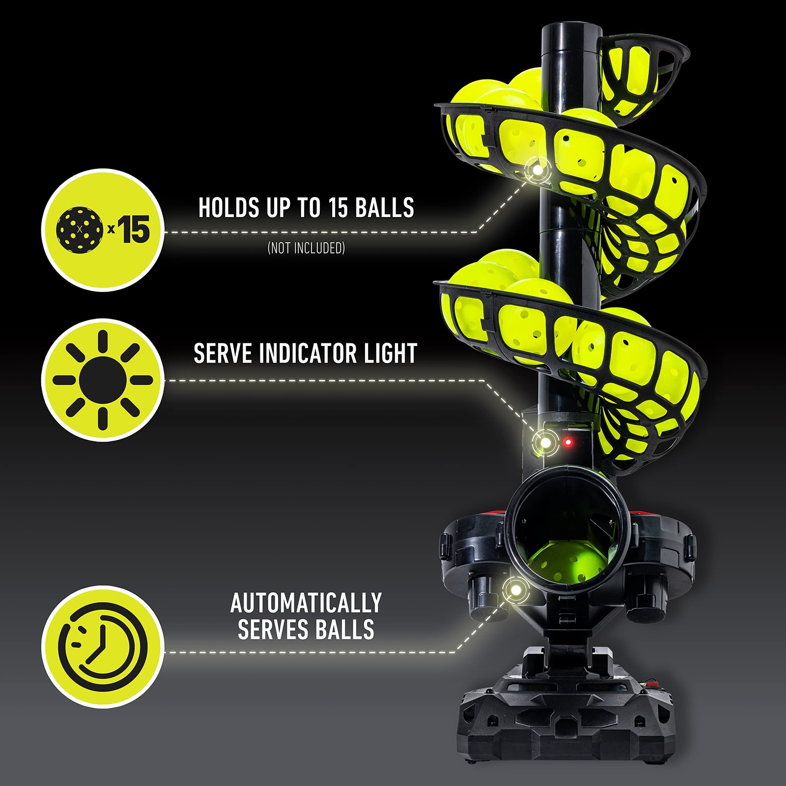 Franklin Sports ProShot Automatic Pickleball Launcher Machine Tosser Training Ai