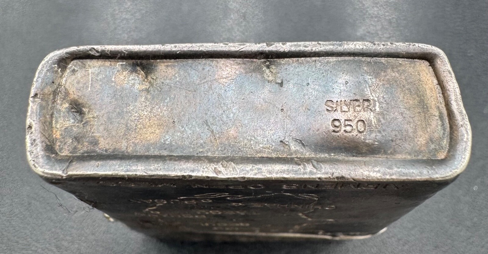 1953 Korea Airmen Open Mess 75th Air Depot Wing Sterling Silver Lighter Case
