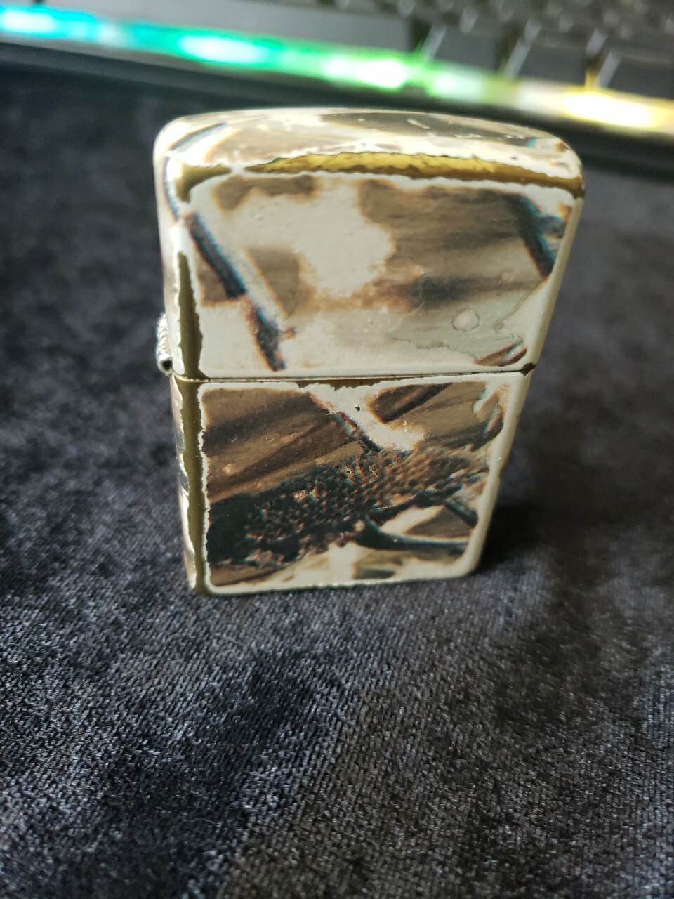2005 Zippo Lighter Decorated Camo Slightly Used Zippo Collection