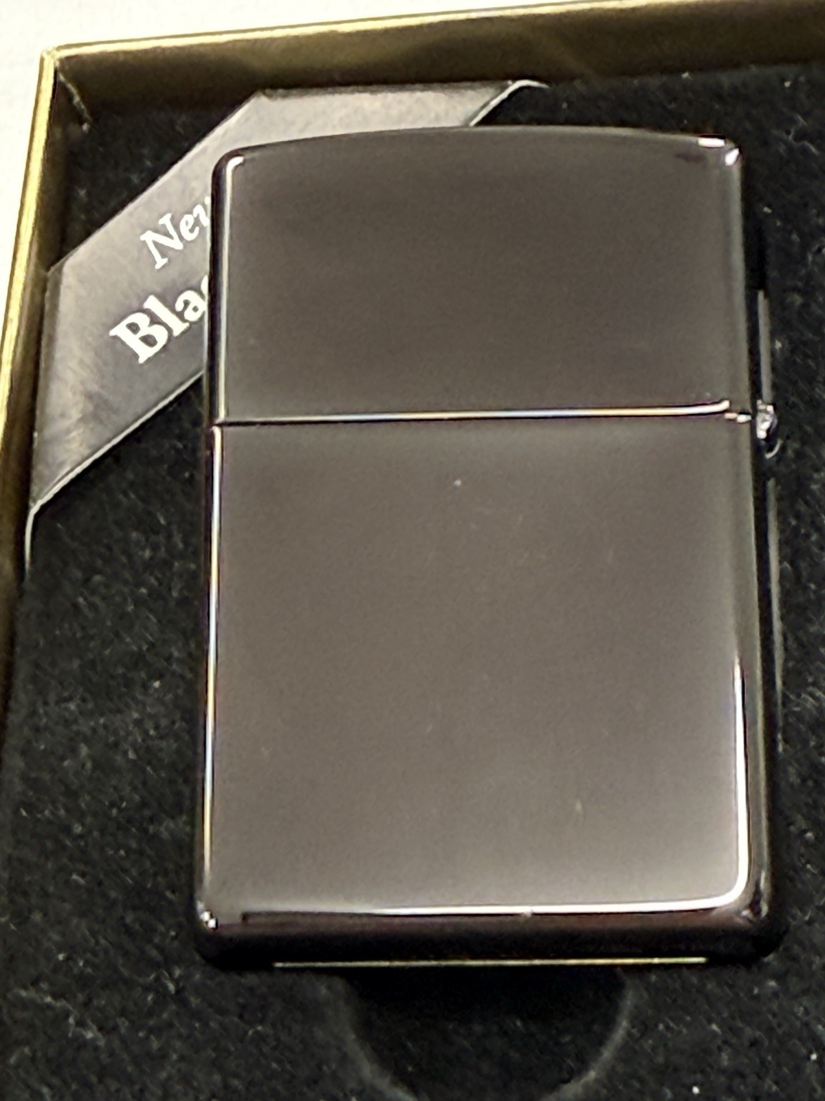 ZIPPO 2001 BLACK ICE LIGHTER UNFIRED W/ CASE XX BONE PEANUT KNIFE SET N BOX #275