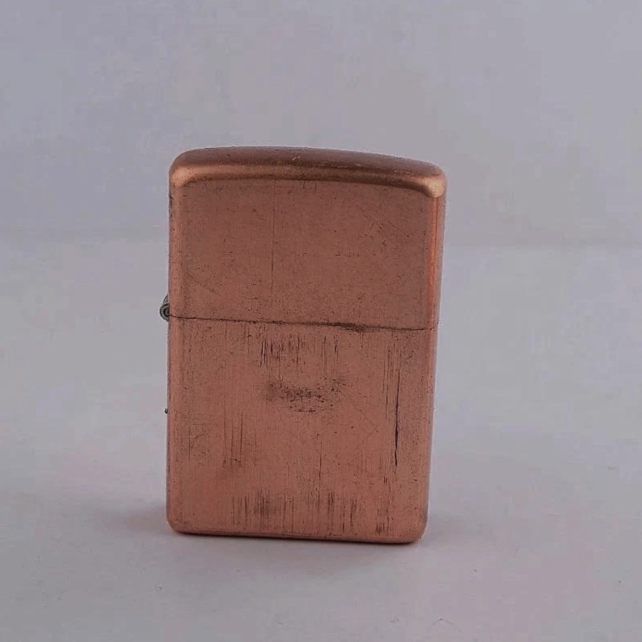 Red Copper Lighter Shell for Zippo Insert, Thickened Flat Top Case