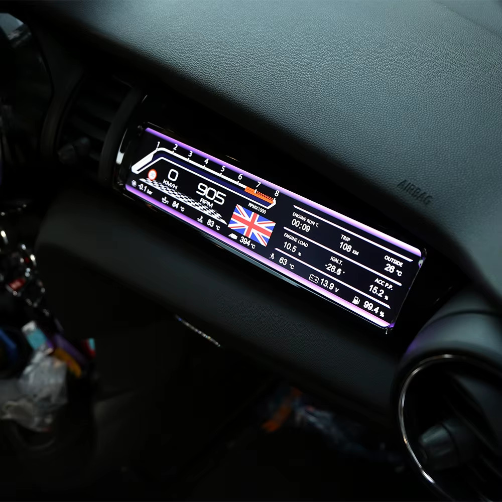 Passenger LCD Display For Mini F55 F56 F57 2015-2021 Dashboard Co Driver Digital