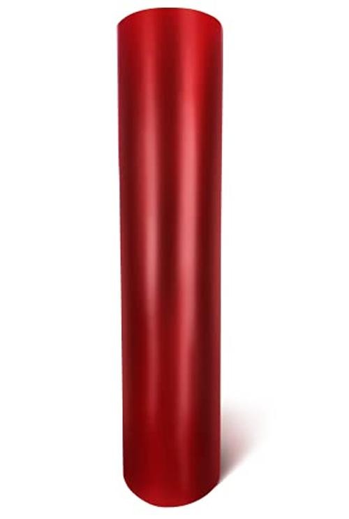 Red Satin Chrome Car Wrap Stretch Conform Cast Vinyl DIY () 1ft x 5ft