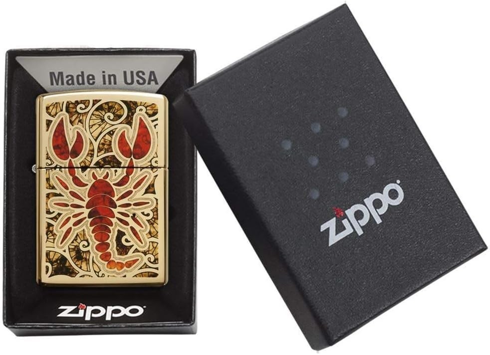 Crafted in the USA Windproof Brass Lighter – Includes Manual and Gift Packaging