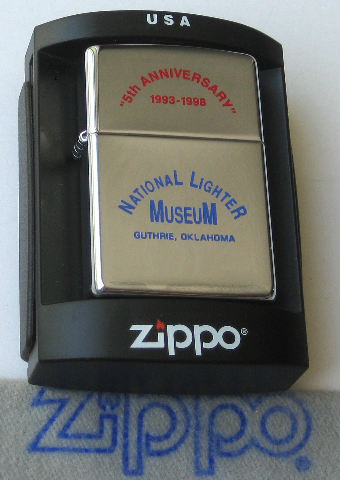 ZIPPO PREVIOUSLY COLLECTED Not Used NATIONAL LIGHTER MUSEUM Lighter GUTHRIE, OK