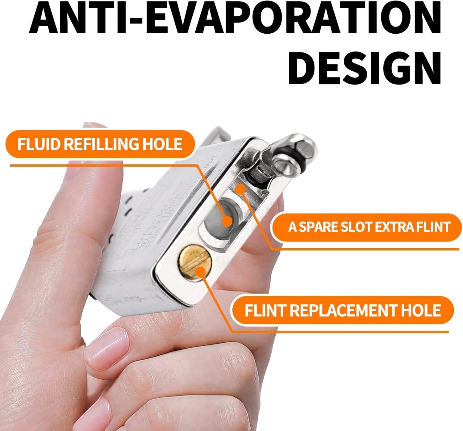 Multi-Sided Metal Gasket Seal for Zippo Lighters – Anti-Evaporation Accessories