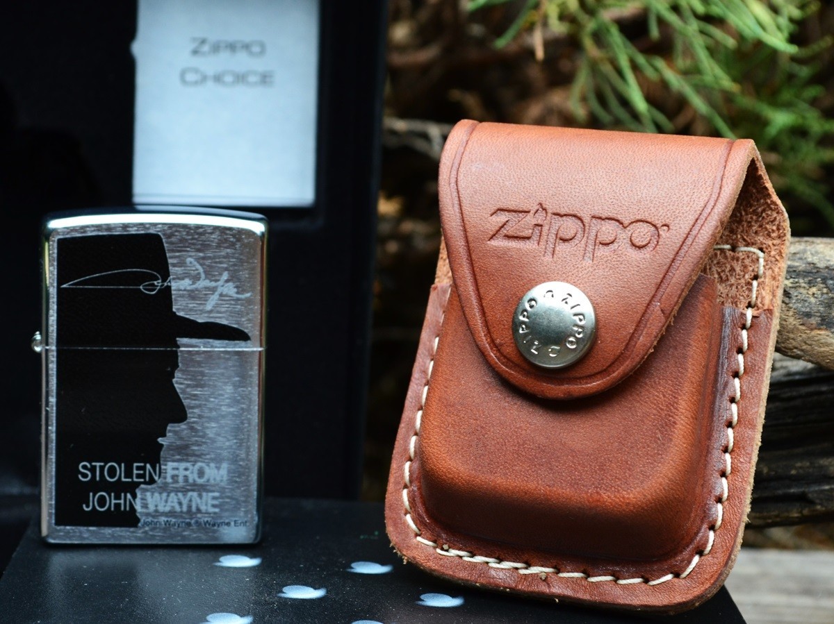 Zippo Lighter & Pouch Set – Stolen From John Wayne – Limited Edition – # 24209