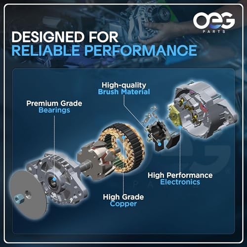 OEG Parts New Alternator Compatible With Ford Mustang 4.6L DOHC V8 1996-04,