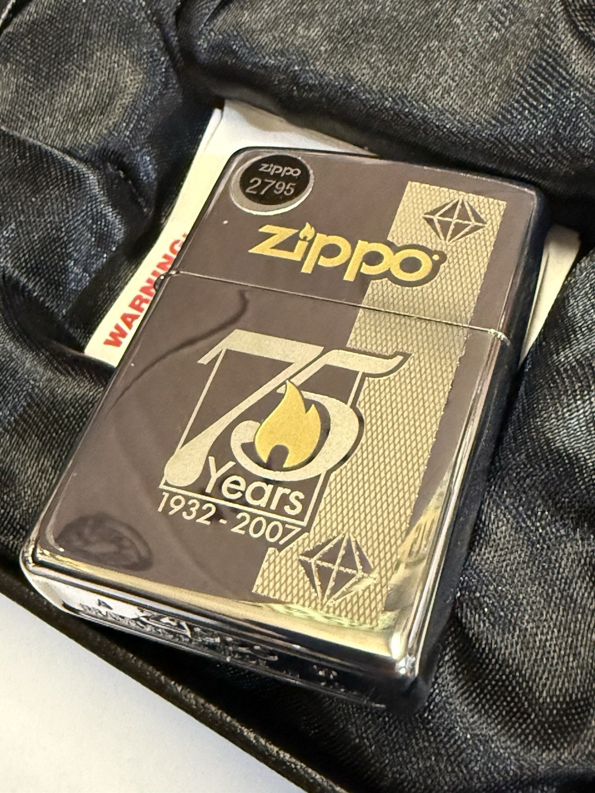 Zippo 75th Anniversary Lighter 1932-2007 NEW MIB A-07 Unfired Complete
