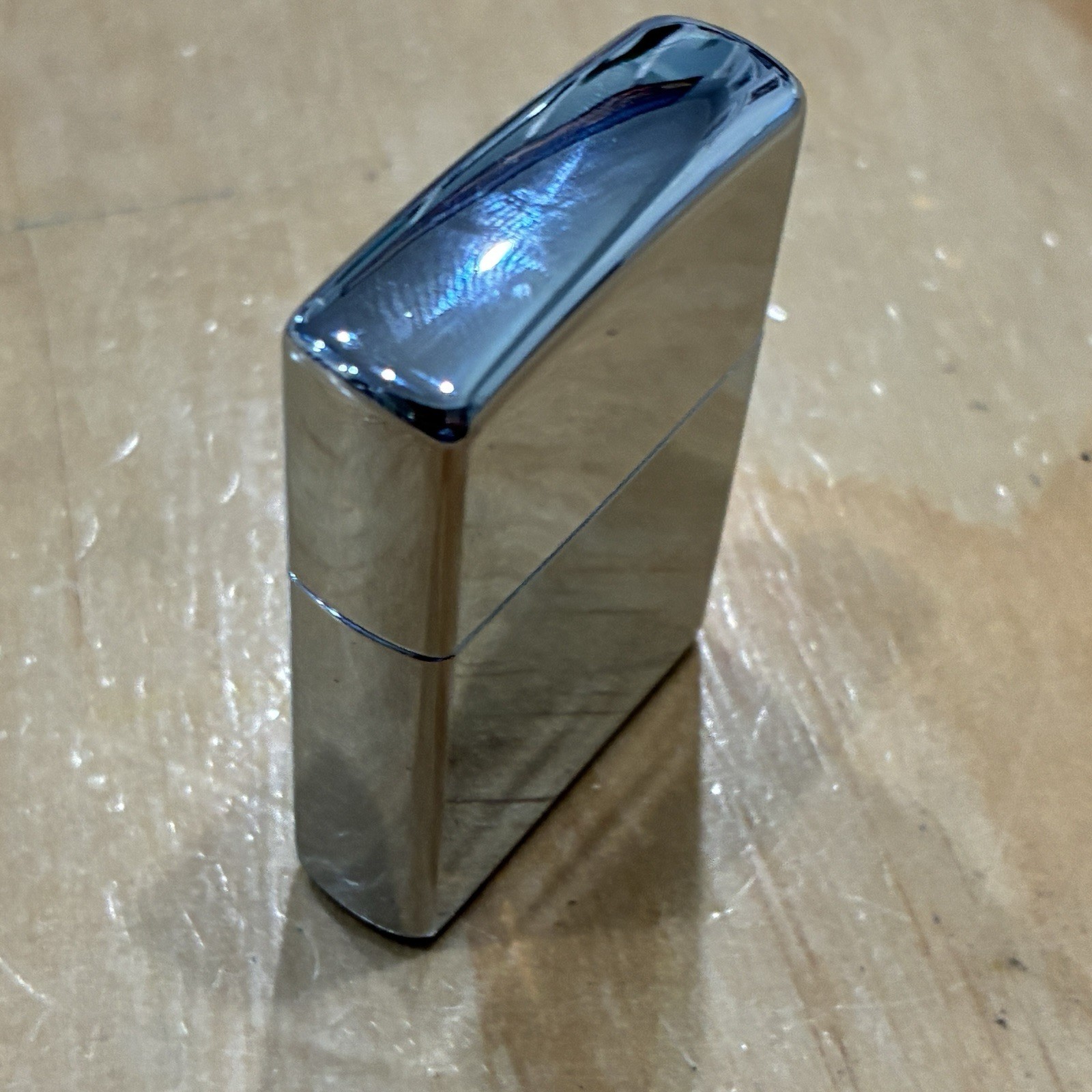 Vintage 1997 Zippo Lighter Tabasco Brand Collage Design Chrome USA Made