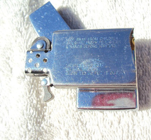 1962 General Electric Defense Systems Slim Zippo Lighter in Box Perfect Insert