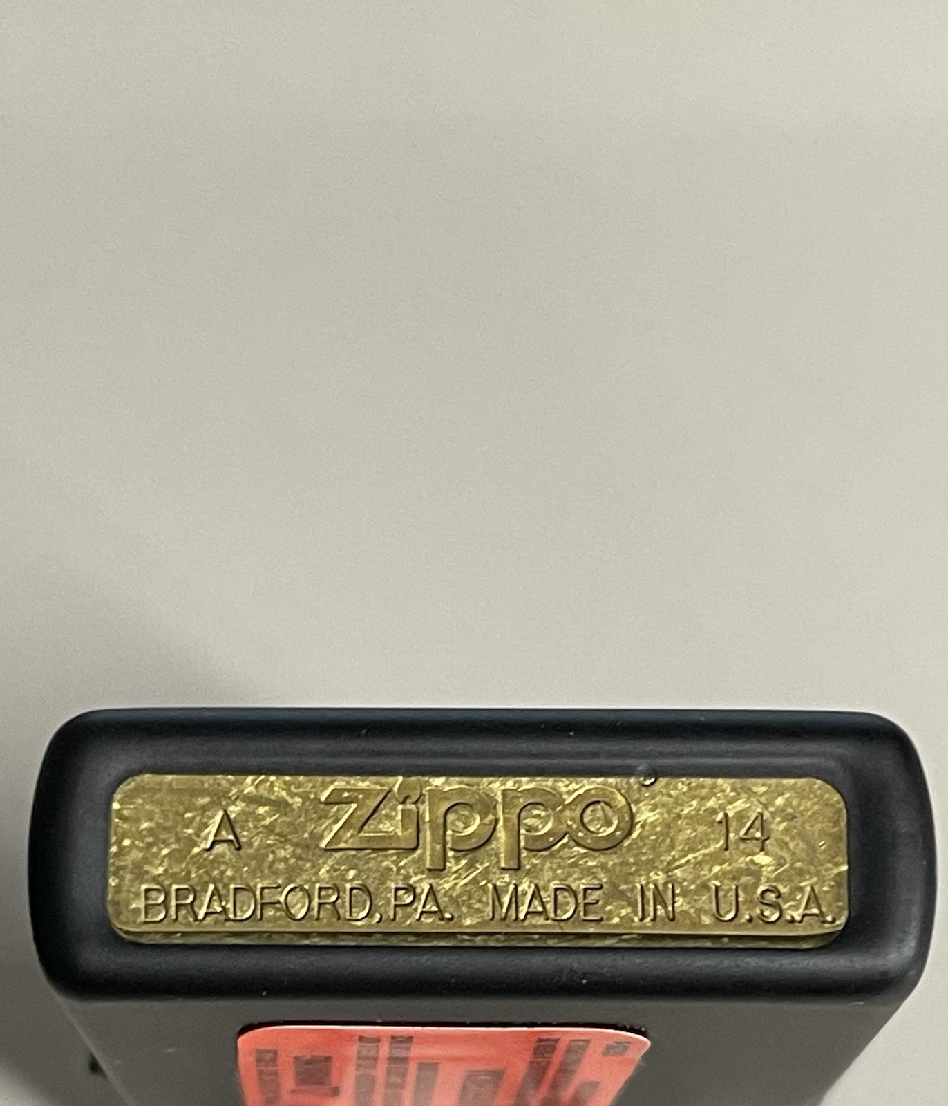 ZIPPO 2014 ZIPPO LOGO OUTDOOR BLACK MATTE FINISH LIGHTER UNFIRED IN BOX A576