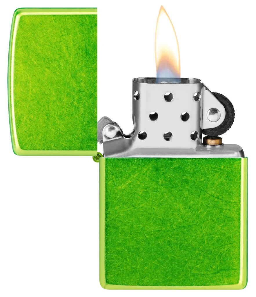Zippo 24513, Classic Lurid Green Finish Lighter, (PL) Pipe Insert