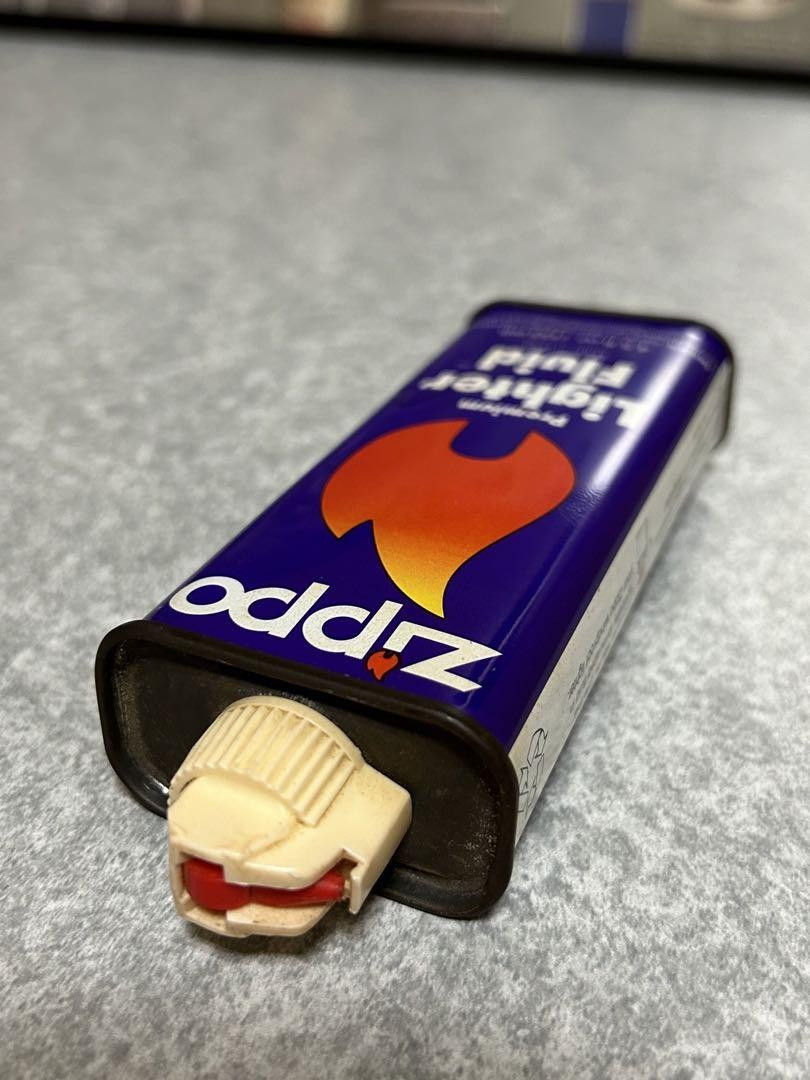 Zippo Lighter Fuel Purple Empty Oil Can 4.5fl oz