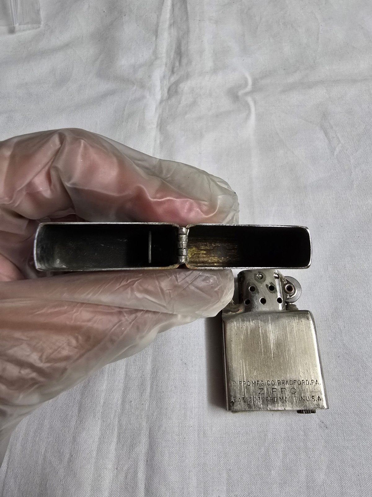 Zippo Vintage 1947-1950 Oil & Gas Rodman Supply Co. Pat. 2032695 Lighter. RARE