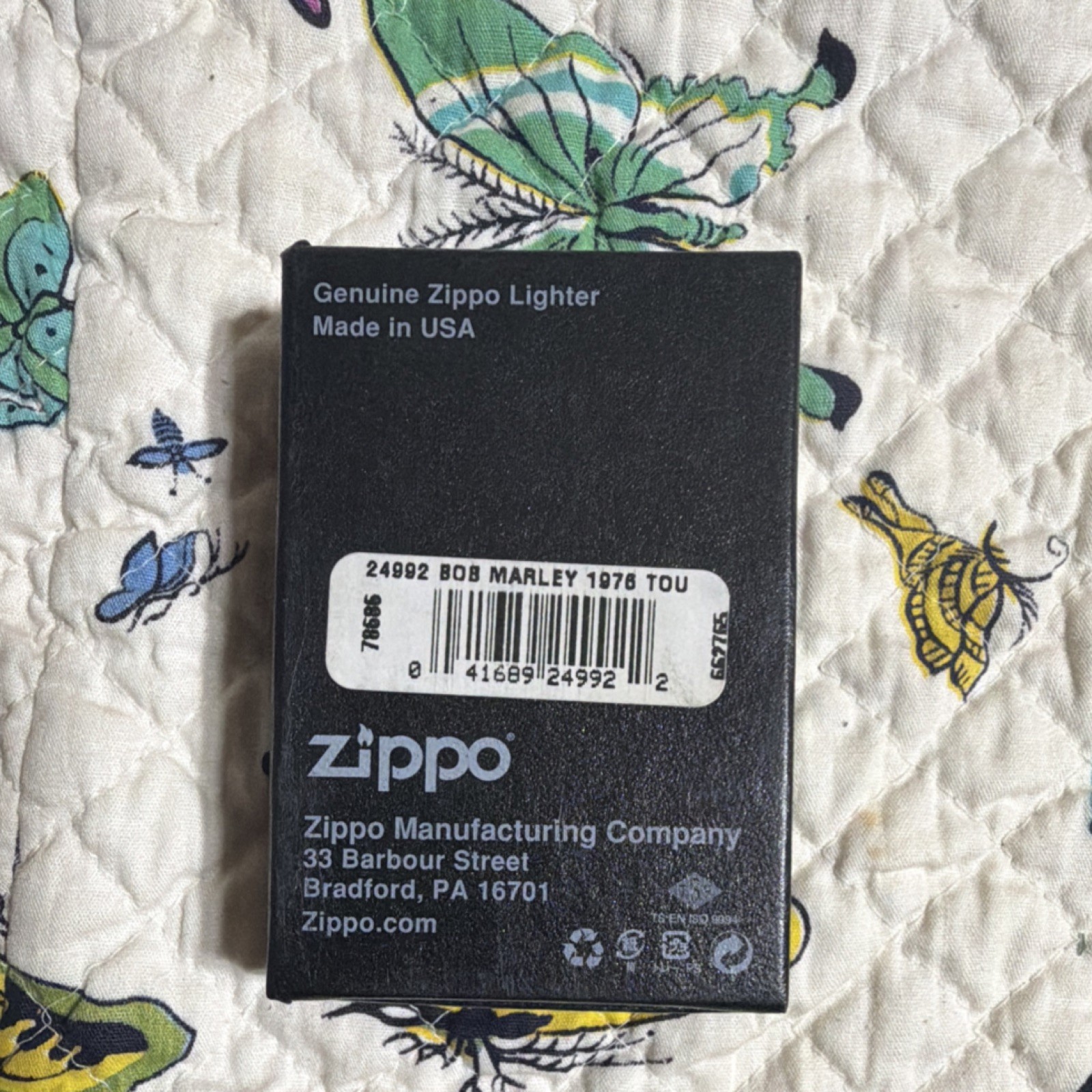 Zippo Bob Marley Rastaman Vibration Tour 1976 Collectible Music Lighter