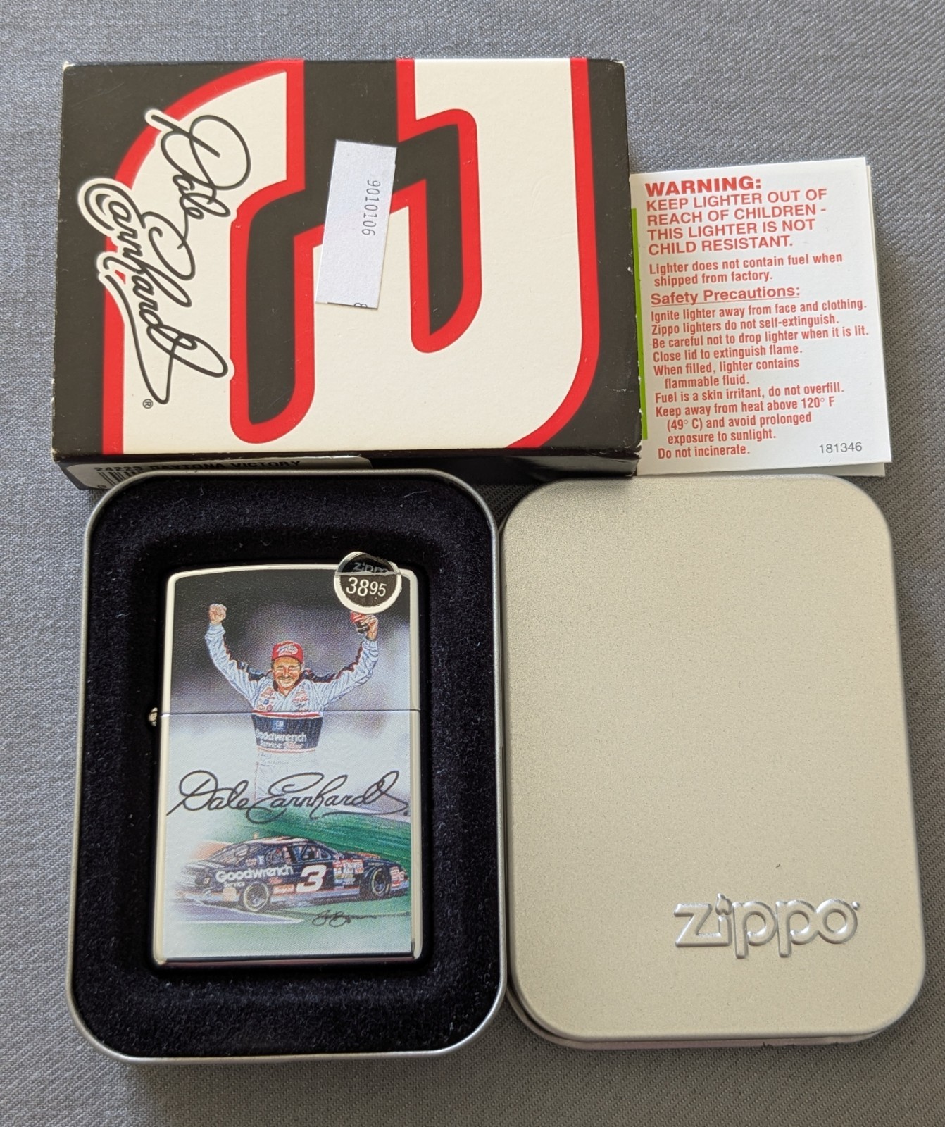 2007 NASCAR RACING DALE EARNHARDT #3 DAYTONA VICTORY ZIPPO LIGHTER MIB RARE