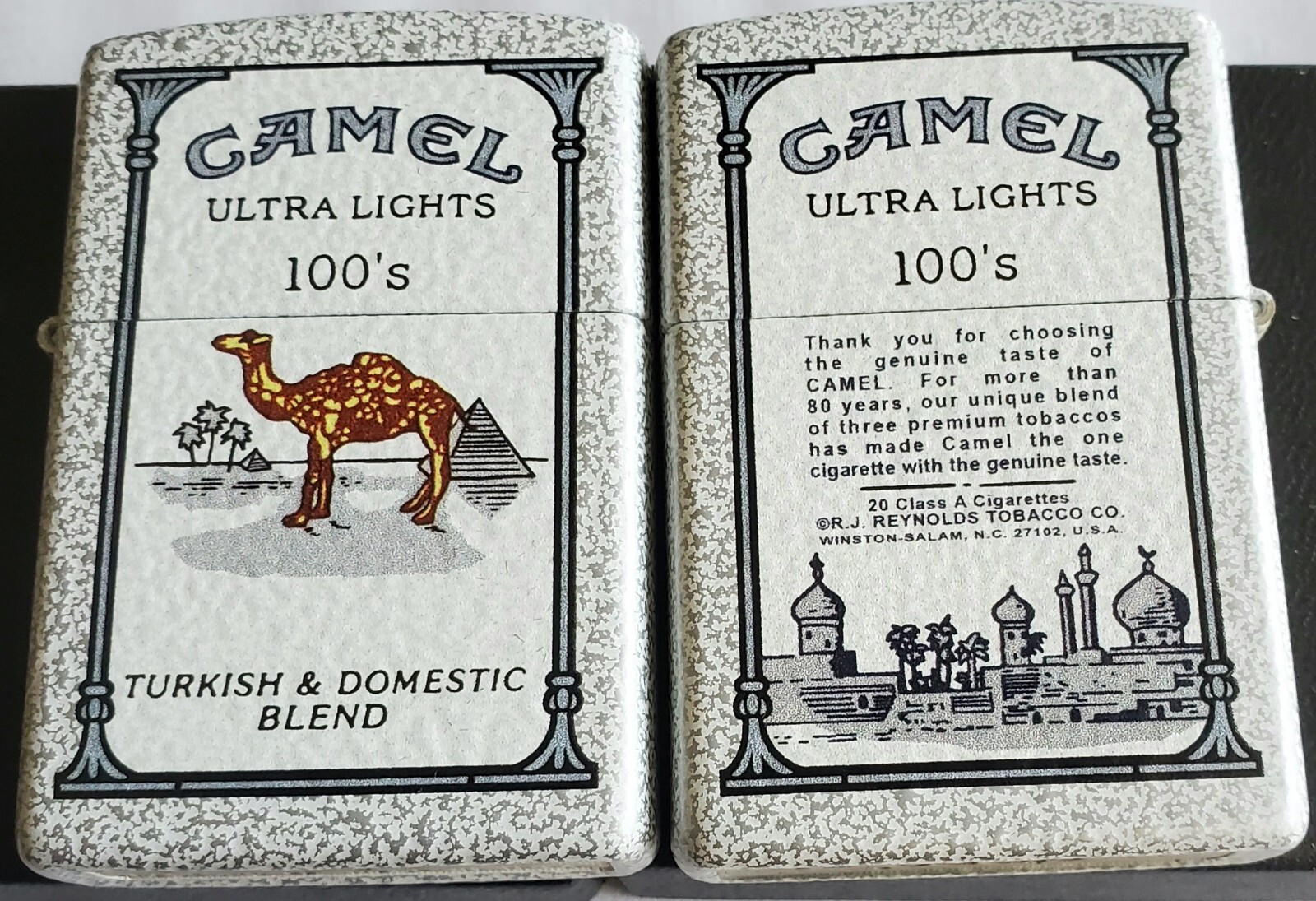 Zippo Camel Ultra Lights 100’s LIMITED EDITION CZ 50 MADE Glacier White Case..