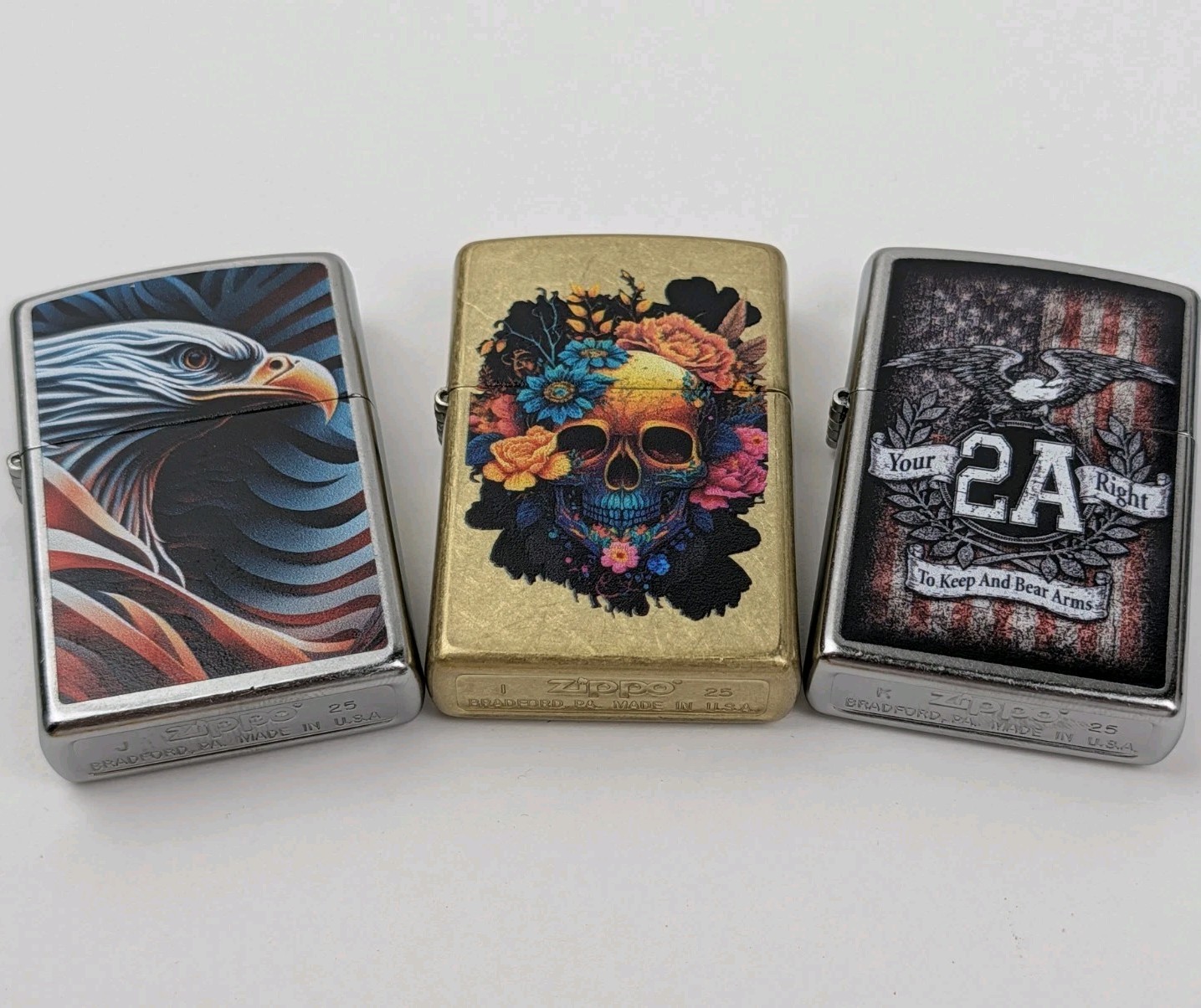 ZIPPO Lighter Case LOT (3) – NO INSERTS, 3 Empty Cases Only, ALL NEW, Never Used
