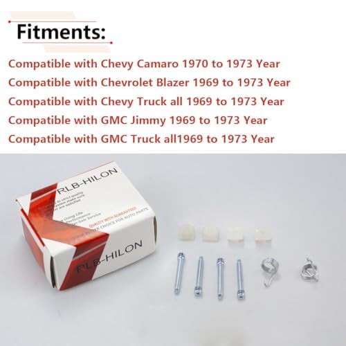 Headlight Adjuster Kit Screws Springs Compatible with Chevy Truck 1969 to 69