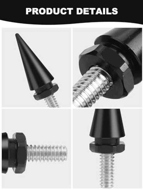 Motorcycle Windshield Bolts, Windscreen Screws, Fairing Bolts Compatible Black
