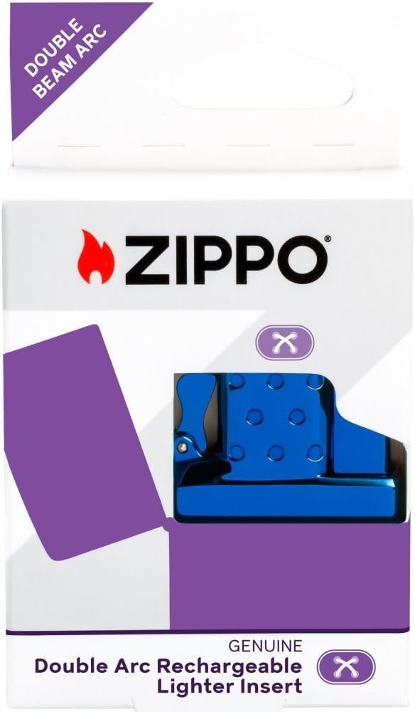 High Polish Blue Double Arc Rechargeable Lighter Insert – Everyday Use, Outdoor