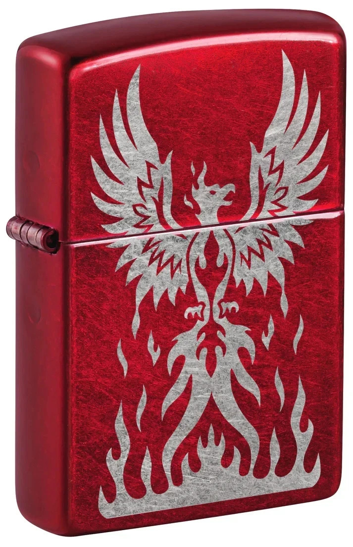 Cool Candy Apple Red Phoenix Zippo Lighter
