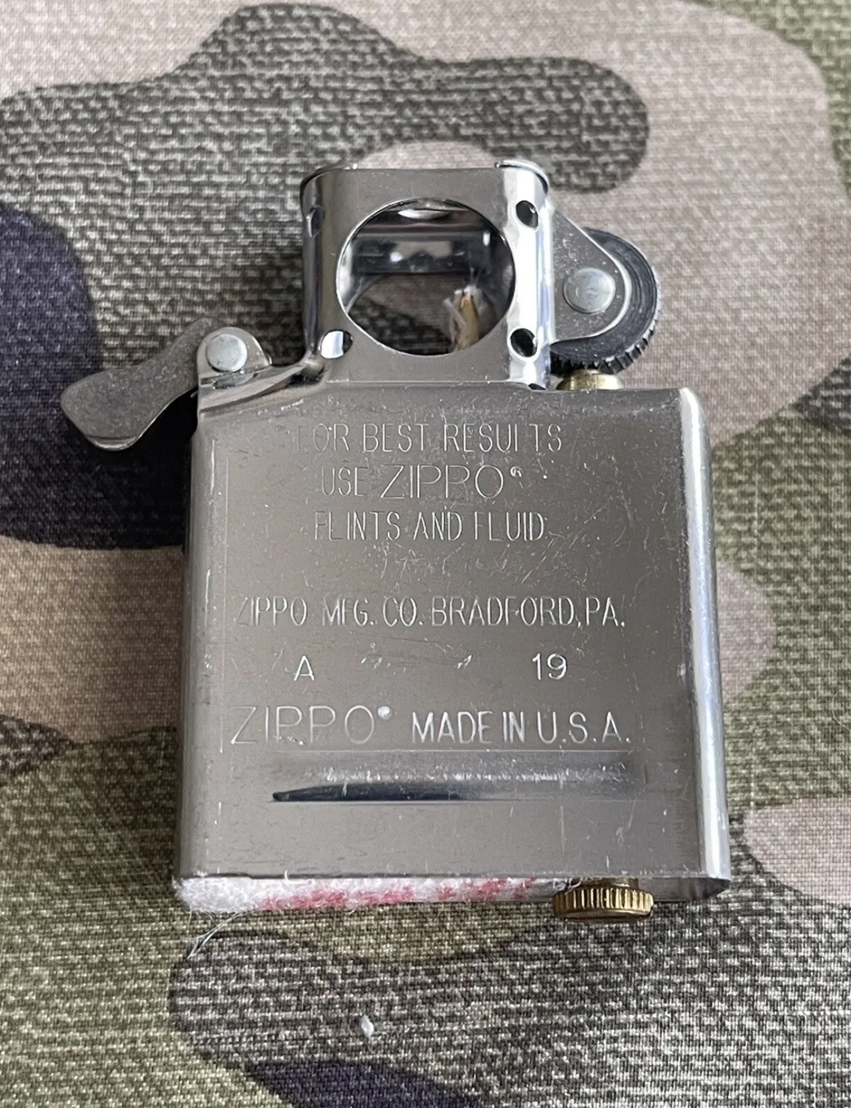 New Unfired Chrome Replacement Zippo Lighter Pipe Insert Only – Regular Size