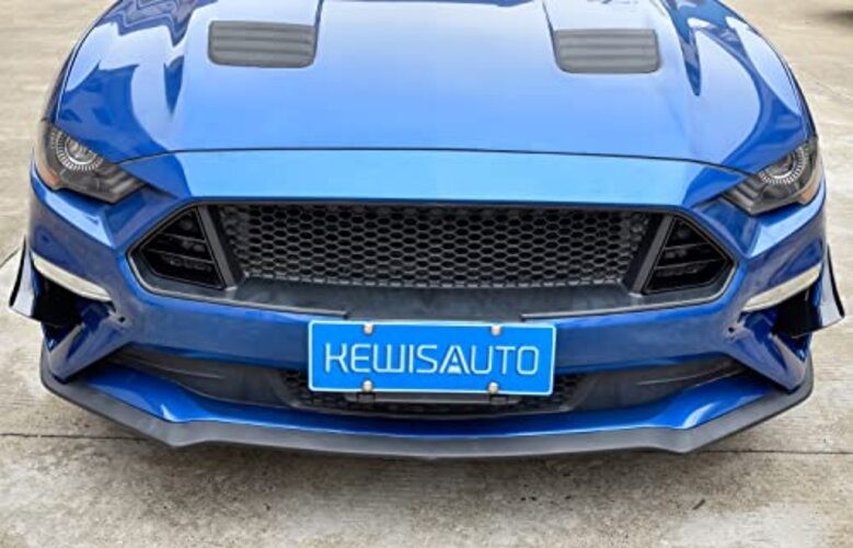Front Lower Bumper Dive Plane Canards for Ford Mustang 2018-2023, Shark Fin