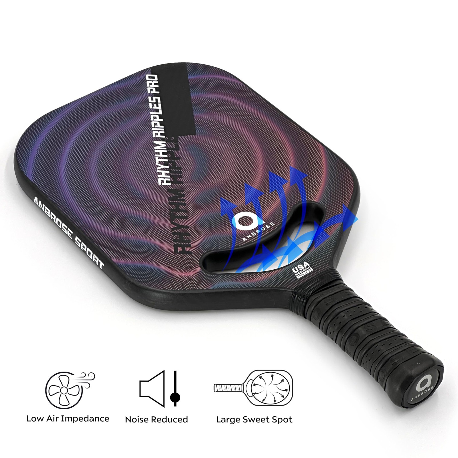 A Anbrose A. Anbrose Rrp Edgeless Pickleball 3K Carbon Fiber Polypropylene
