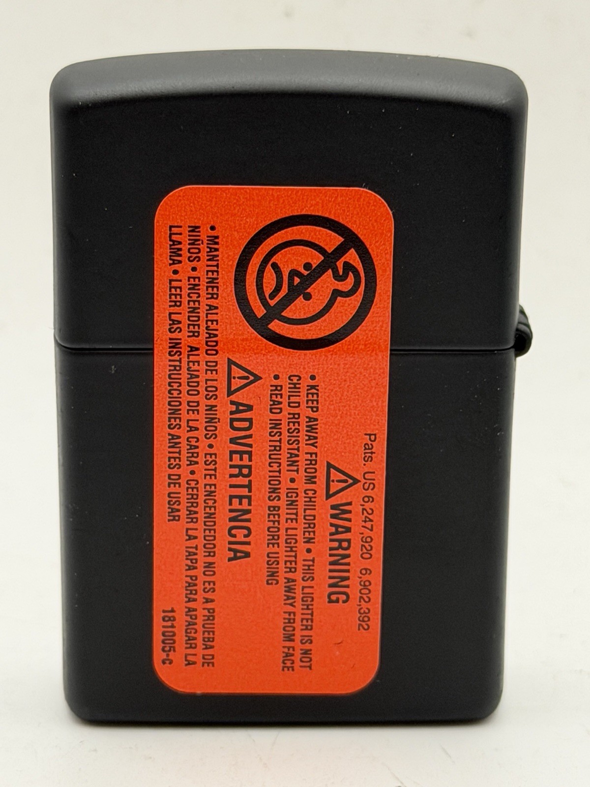 2026 Metallic Zippo Windproof Black Matte Zippo Lighter New 47489