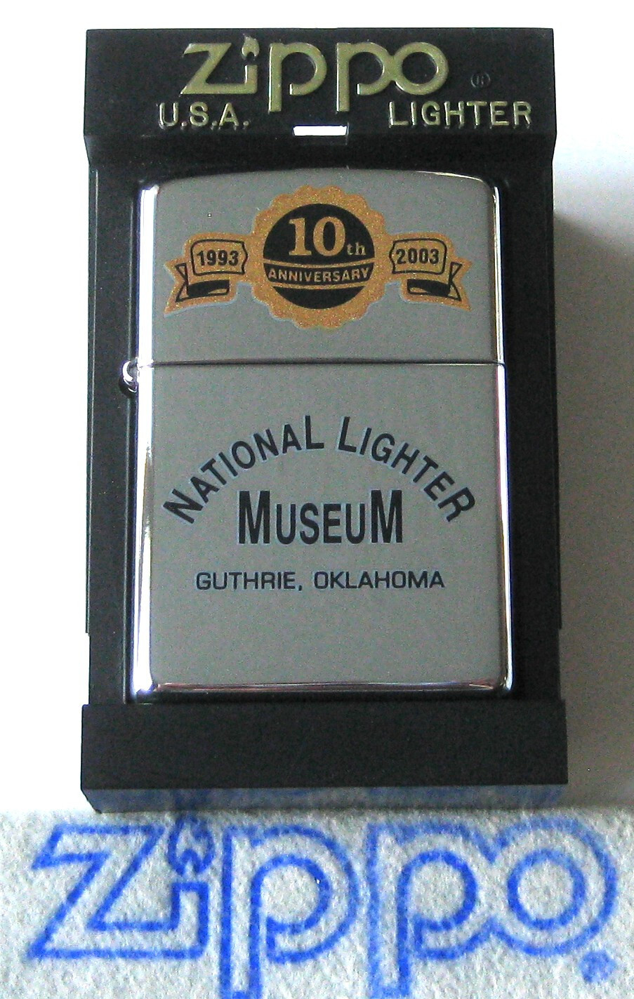 ZIPPO PREVIOUSLY COLLECTED Not Used NATIONAL LIGHTER MUSEUM Lighter 10TH Guthrie