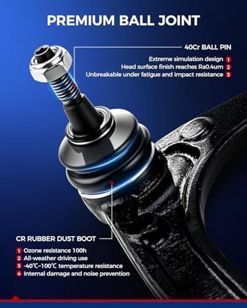 Front Upper Control Arm w/Ball Joint Compatible with 2005-2010 F 4CAK3400/520