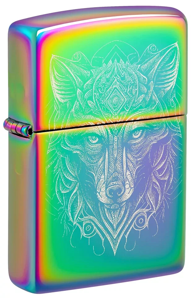 Zippo Mystic Wolf Design Multi Color 46176