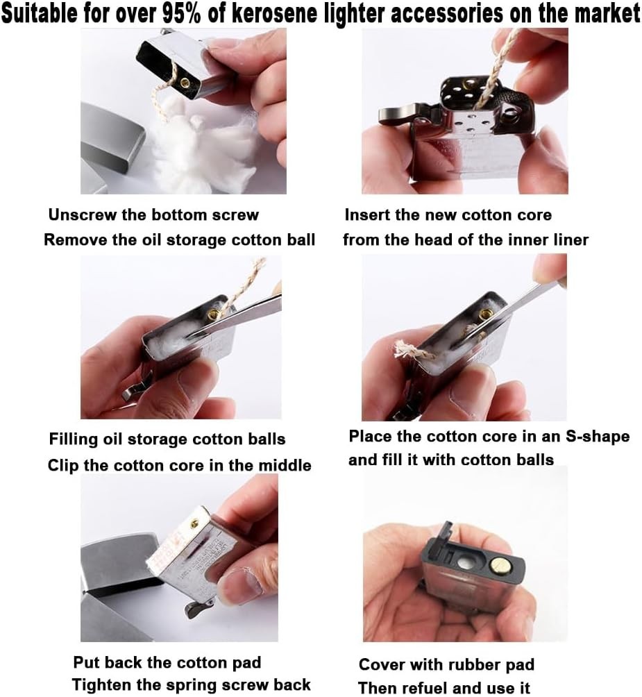 Universal Lighter Repair Kit Flint Spring Replacement