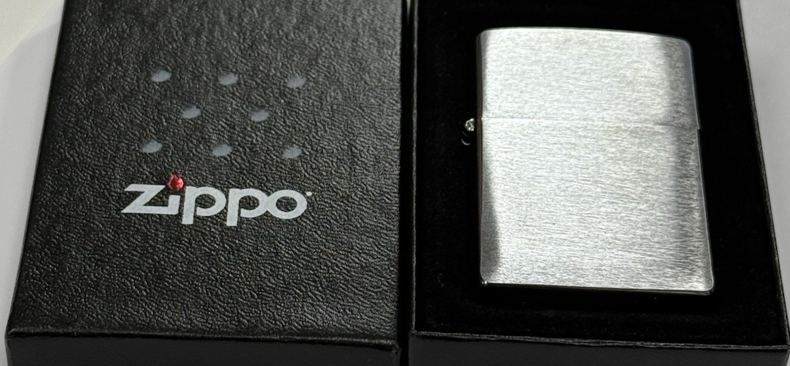 ZIPPO 2007 BRUSHED CHROME LIGHTER SEALED IN BOX C812
