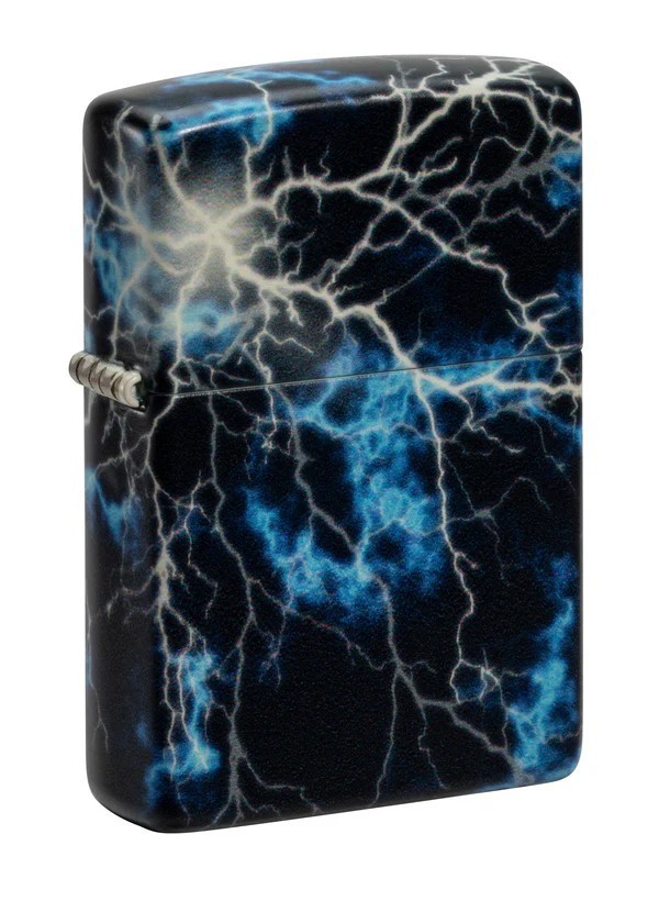 Zippo 48610 Lightning Strike Glow In The Dark Windproof Pocket Lighter New